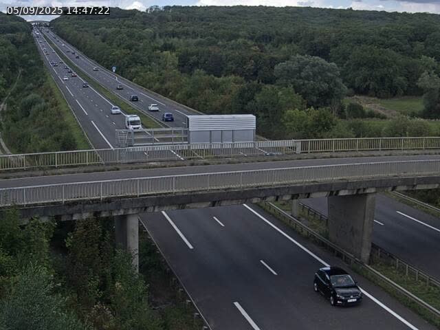 <h2>Caméra autoroute France - A31, Zoufftgen direction Luxembourg-ville, à la frontière entre la France et le Luxembourg</h2>