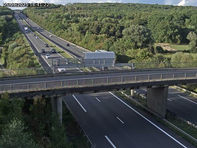 Caméra autoroute France - A31, Zoufftgen direction Luxembourg-ville, à la frontière entre la France et le Luxembourg
