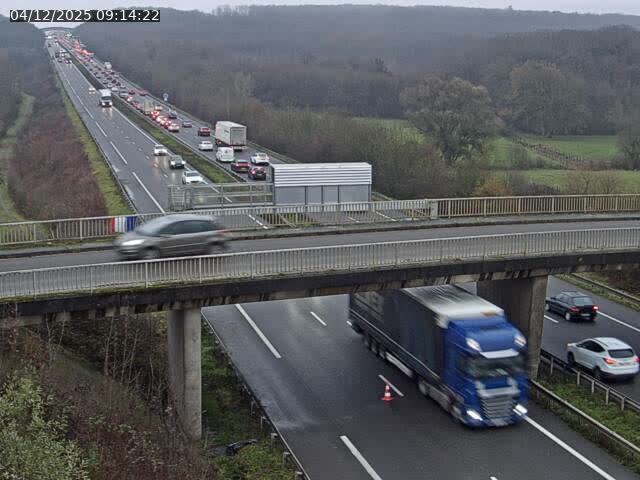 Caméra autoroute France - A31, Zoufftgen direction Luxembourg-ville, à la frontière entre la France et le Luxembourg