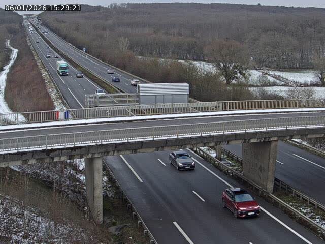 Caméra autoroute France - A31, Zoufftgen direction Luxembourg-ville, à la frontière entre la France et le Luxembourg