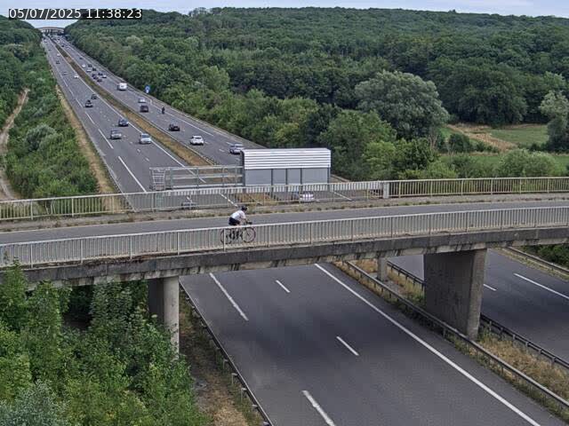 Caméra autoroute France - A31, Zoufftgen direction Luxembourg-ville, à la frontière entre la France et le Luxembourg