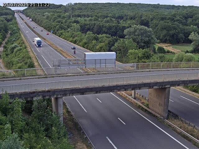 Caméra autoroute France - A31, Zoufftgen direction Luxembourg-ville, à la frontière entre la France et le Luxembourg