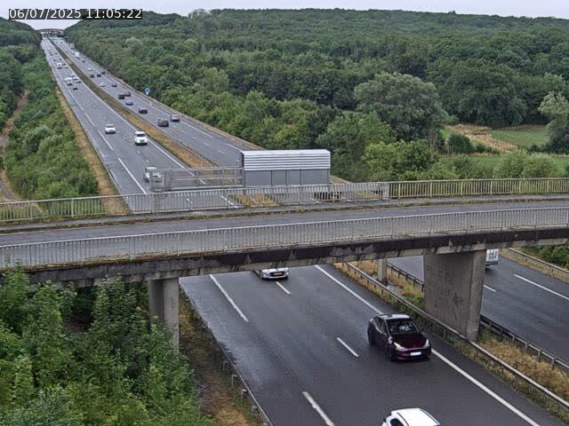 Caméra autoroute France - A31, Zoufftgen direction Luxembourg-ville, à la frontière entre la France et le Luxembourg