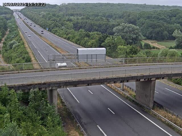 Caméra autoroute France - A31, Zoufftgen direction Luxembourg-ville, à la frontière entre la France et le Luxembourg