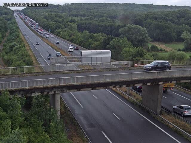 Caméra autoroute France - A31, Zoufftgen direction Luxembourg-ville, à la frontière entre la France et le Luxembourg
