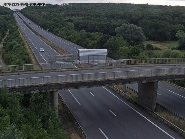 Caméra autoroute France - A31, Zoufftgen direction Luxembourg-ville, à la frontière entre la France et le Luxembourg