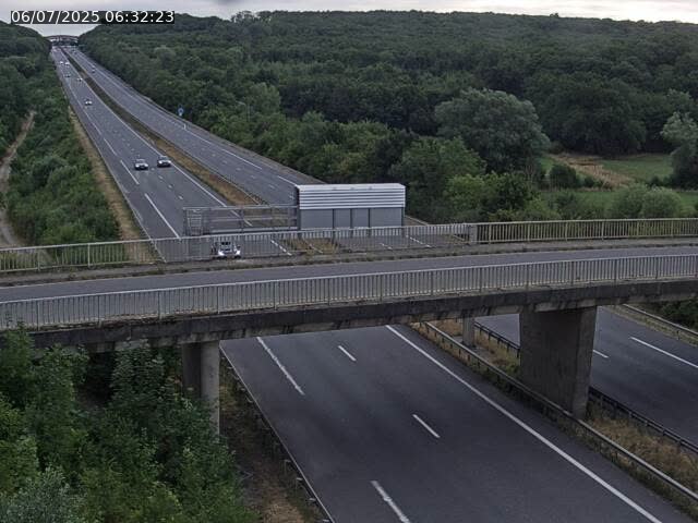 Caméra autoroute France - A31, Zoufftgen direction Luxembourg-ville, à la frontière entre la France et le Luxembourg