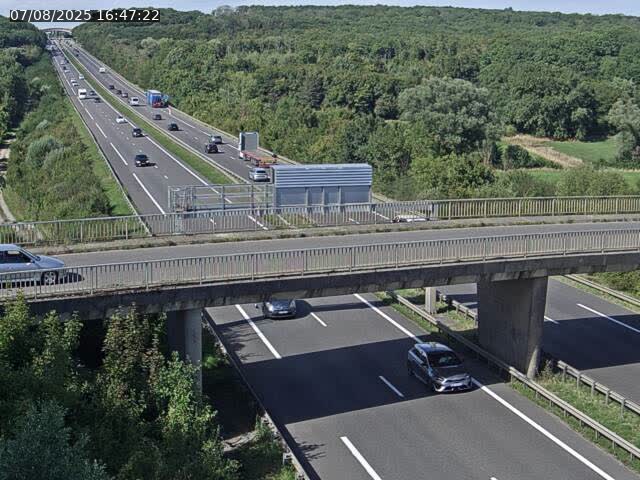 <h2>Caméra autoroute France - A31, Zoufftgen direction Luxembourg-ville, à la frontière entre la France et le Luxembourg</h2>