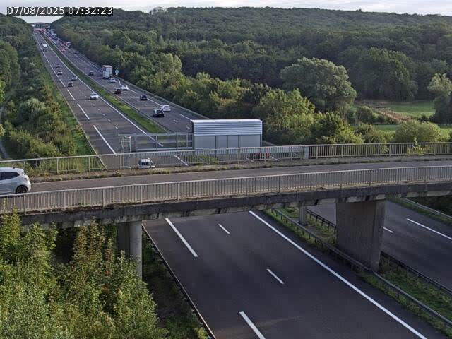 Caméra autoroute France - A31, Zoufftgen direction Luxembourg-ville, à la frontière entre la France et le Luxembourg