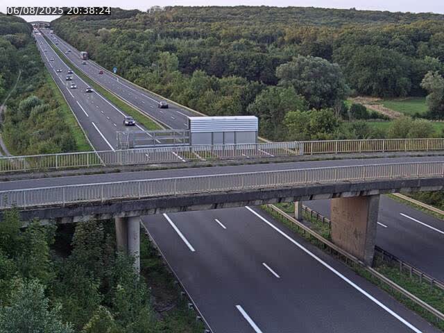 Caméra autoroute France - A31, Zoufftgen direction Luxembourg-ville, à la frontière entre la France et le Luxembourg