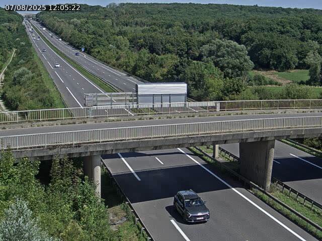 Caméra autoroute France - A31, Zoufftgen direction Luxembourg-ville, à la frontière entre la France et le Luxembourg