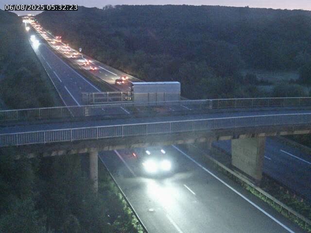 Caméra autoroute France - A31, Zoufftgen direction Luxembourg-ville, à la frontière entre la France et le Luxembourg