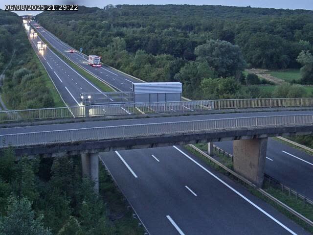 Caméra autoroute France - A31, Zoufftgen direction Luxembourg-ville, à la frontière entre la France et le Luxembourg
