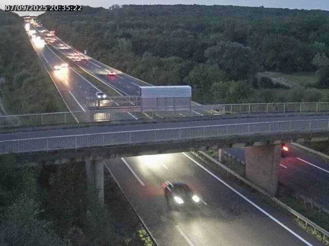 Caméra autoroute France - A31, Zoufftgen direction Luxembourg-ville, à la frontière entre la France et le Luxembourg
