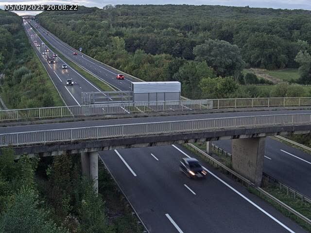 Caméra autoroute France - A31, Zoufftgen direction Luxembourg-ville, à la frontière entre la France et le Luxembourg