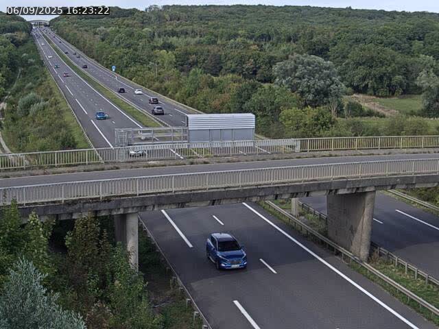 Caméra autoroute France - A31, Zoufftgen direction Luxembourg-ville, à la frontière entre la France et le Luxembourg