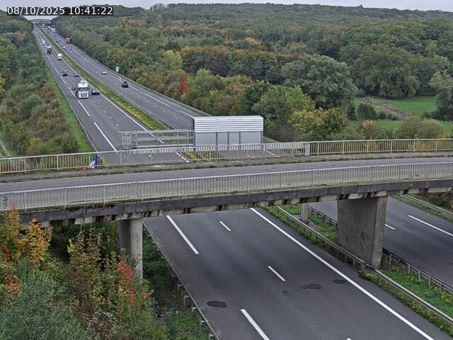 Caméra autoroute France - A31, Zoufftgen direction Luxembourg-ville, à la frontière entre la France et le Luxembourg