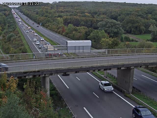 Caméra autoroute France - A31, Zoufftgen direction Luxembourg-ville, à la frontière entre la France et le Luxembourg