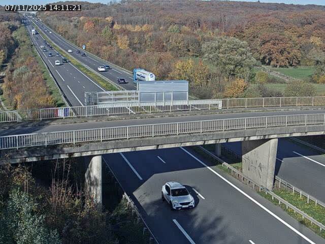Caméra autoroute France - A31, Zoufftgen direction Luxembourg-ville, à la frontière entre la France et le Luxembourg