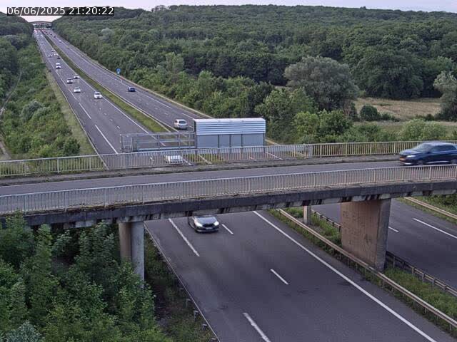 Caméra autoroute France - A31, Zoufftgen direction Luxembourg-ville, à la frontière entre la France et le Luxembourg