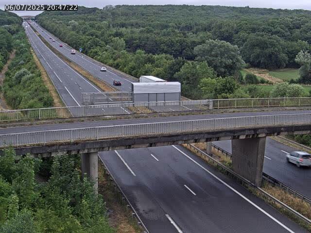 Caméra autoroute France - A31, Zoufftgen direction Luxembourg-ville, à la frontière entre la France et le Luxembourg