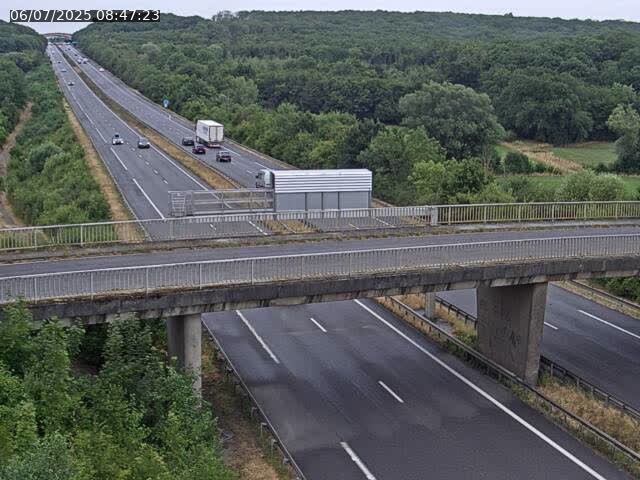 Caméra autoroute France - A31, Zoufftgen direction Luxembourg-ville, à la frontière entre la France et le Luxembourg