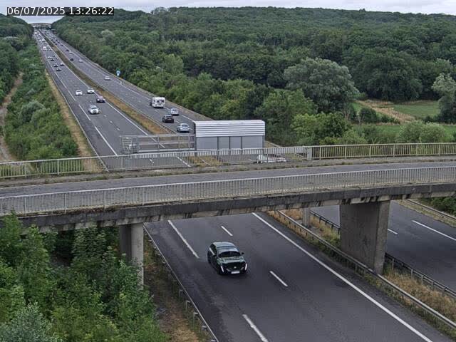 Caméra autoroute France - A31, Zoufftgen direction Luxembourg-ville, à la frontière entre la France et le Luxembourg