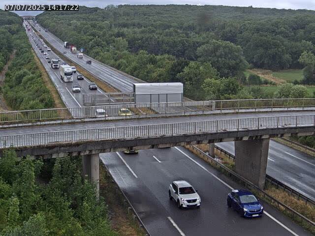 Caméra autoroute France - A31, Zoufftgen direction Luxembourg-ville, à la frontière entre la France et le Luxembourg