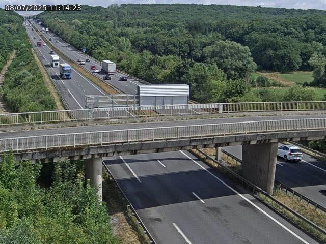 <h2>Caméra autoroute France - A31, Zoufftgen direction Luxembourg-ville, à la frontière entre la France et le Luxembourg</h2>