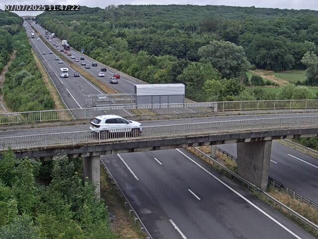Caméra autoroute France - A31, Zoufftgen direction Luxembourg-ville, à la frontière entre la France et le Luxembourg