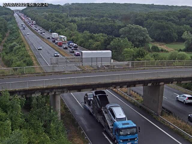 Caméra autoroute France - A31, Zoufftgen direction Luxembourg-ville, à la frontière entre la France et le Luxembourg