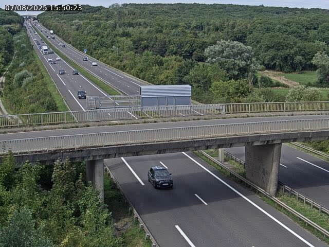Caméra autoroute France - A31, Zoufftgen direction Luxembourg-ville, à la frontière entre la France et le Luxembourg
