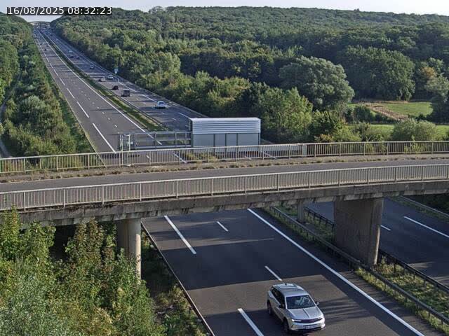 Caméra autoroute France - A31, Zoufftgen direction Luxembourg-ville, à la frontière entre la France et le Luxembourg