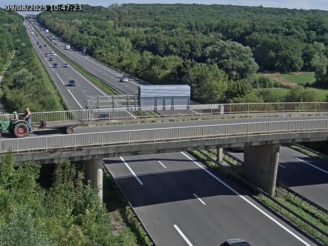 Caméra autoroute France - A31, Zoufftgen direction Luxembourg-ville, à la frontière entre la France et le Luxembourg