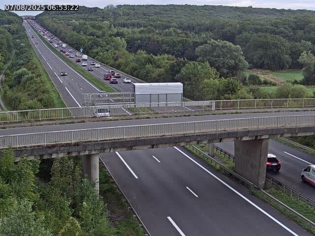 Caméra autoroute France - A31, Zoufftgen direction Luxembourg-ville, à la frontière entre la France et le Luxembourg