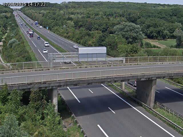 Caméra autoroute France - A31, Zoufftgen direction Luxembourg-ville, à la frontière entre la France et le Luxembourg