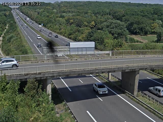 Caméra autoroute France - A31, Zoufftgen direction Luxembourg-ville, à la frontière entre la France et le Luxembourg