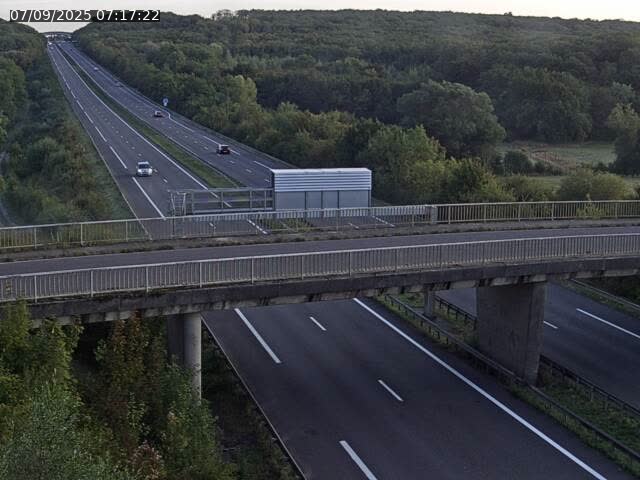 Caméra autoroute France - A31, Zoufftgen direction Luxembourg-ville, à la frontière entre la France et le Luxembourg