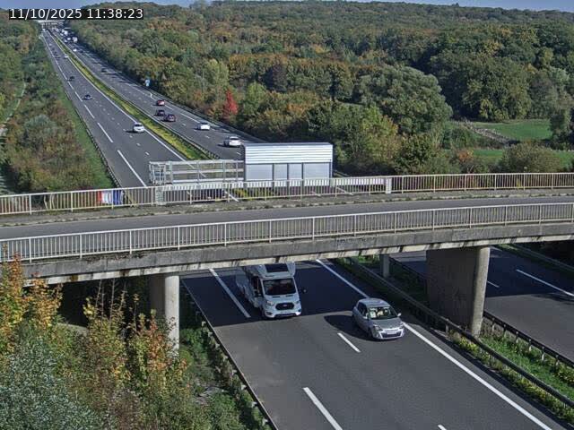 Caméra autoroute France - A31, Zoufftgen direction Luxembourg-ville, à la frontière entre la France et le Luxembourg