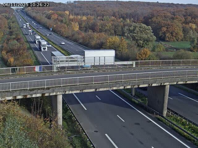 Caméra autoroute France - A31, Zoufftgen direction Luxembourg-ville, à la frontière entre la France et le Luxembourg