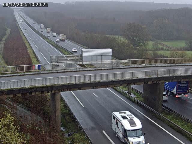 Caméra autoroute France - A31, Zoufftgen direction Luxembourg-ville, à la frontière entre la France et le Luxembourg