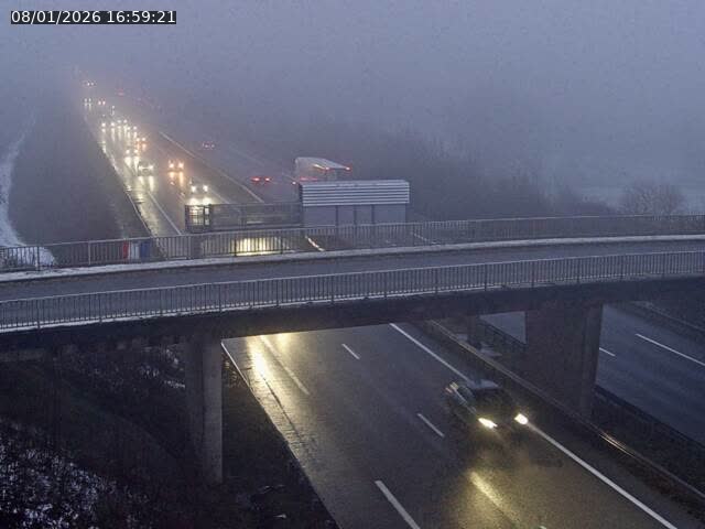 Caméra autoroute France - A31, Zoufftgen direction Luxembourg-ville, à la frontière entre la France et le Luxembourg