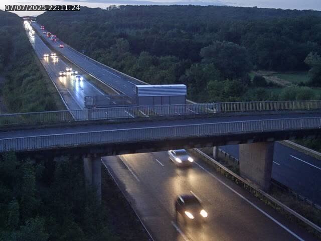 Caméra autoroute France - A31, Zoufftgen direction Luxembourg-ville, à la frontière entre la France et le Luxembourg