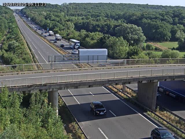 <h2>Caméra autoroute France - A31, Zoufftgen direction Luxembourg-ville, à la frontière entre la France et le Luxembourg</h2>