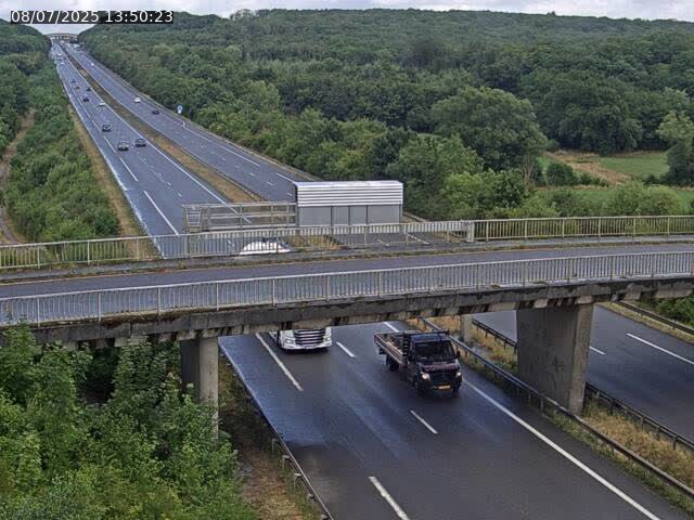 Caméra autoroute France - A31, Zoufftgen direction Luxembourg-ville, à la frontière entre la France et le Luxembourg