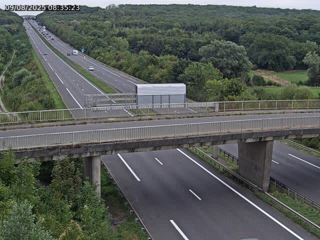 Caméra autoroute France - A31, Zoufftgen direction Luxembourg-ville, à la frontière entre la France et le Luxembourg