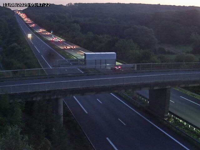 Caméra autoroute France - A31, Zoufftgen direction Luxembourg-ville, à la frontière entre la France et le Luxembourg
