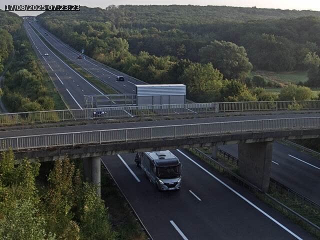 Caméra autoroute France - A31, Zoufftgen direction Luxembourg-ville, à la frontière entre la France et le Luxembourg