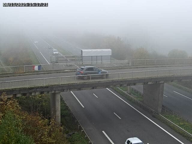 <h2>Caméra autoroute France - A31, Zoufftgen direction Luxembourg-ville, à la frontière entre la France et le Luxembourg</h2>