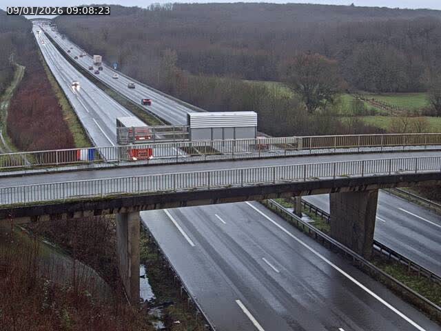 Caméra autoroute France - A31, Zoufftgen direction Luxembourg-ville, à la frontière entre la France et le Luxembourg